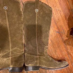 frye suede tall boots